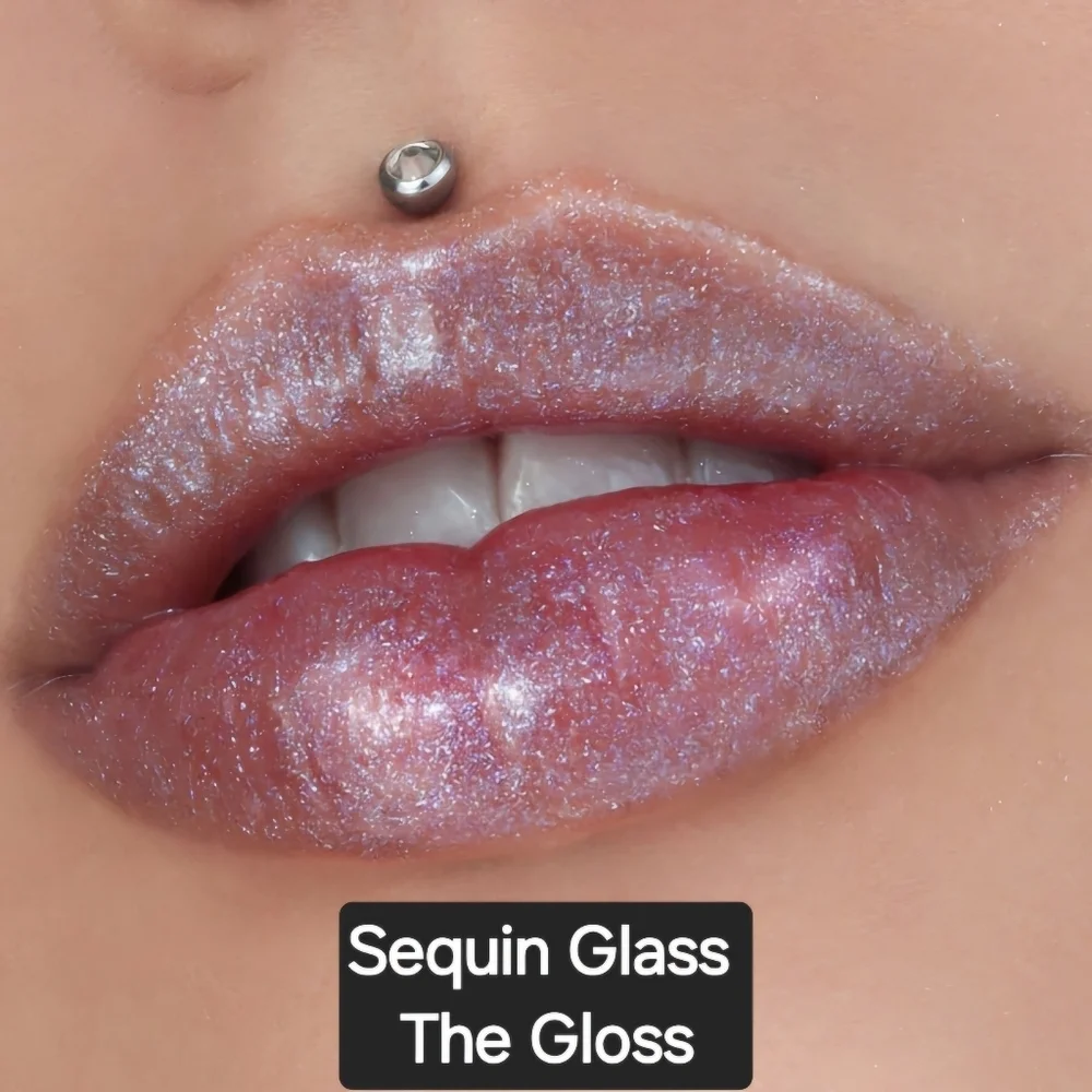 Jeffree Star Sheer Purple Glitter Lip Gloss Sequin Glass The Gloss